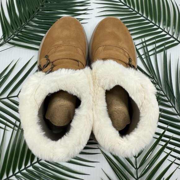 Skechers Suede Boots Women's Chestnut On-the-GO City 2 Winter Fling Size 7 - Picture 7 of 11